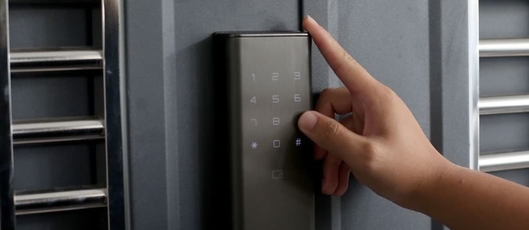 High-security lock installed on a residential door in Charleston, SC